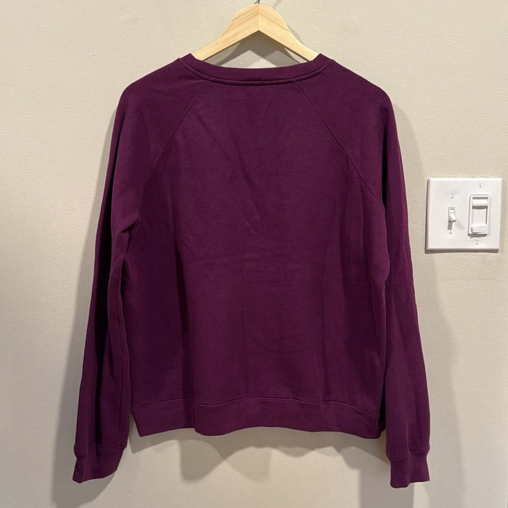 SEZANE Retro “Amour” Sweatshirt in Purple sz L - Picture 5 of 8